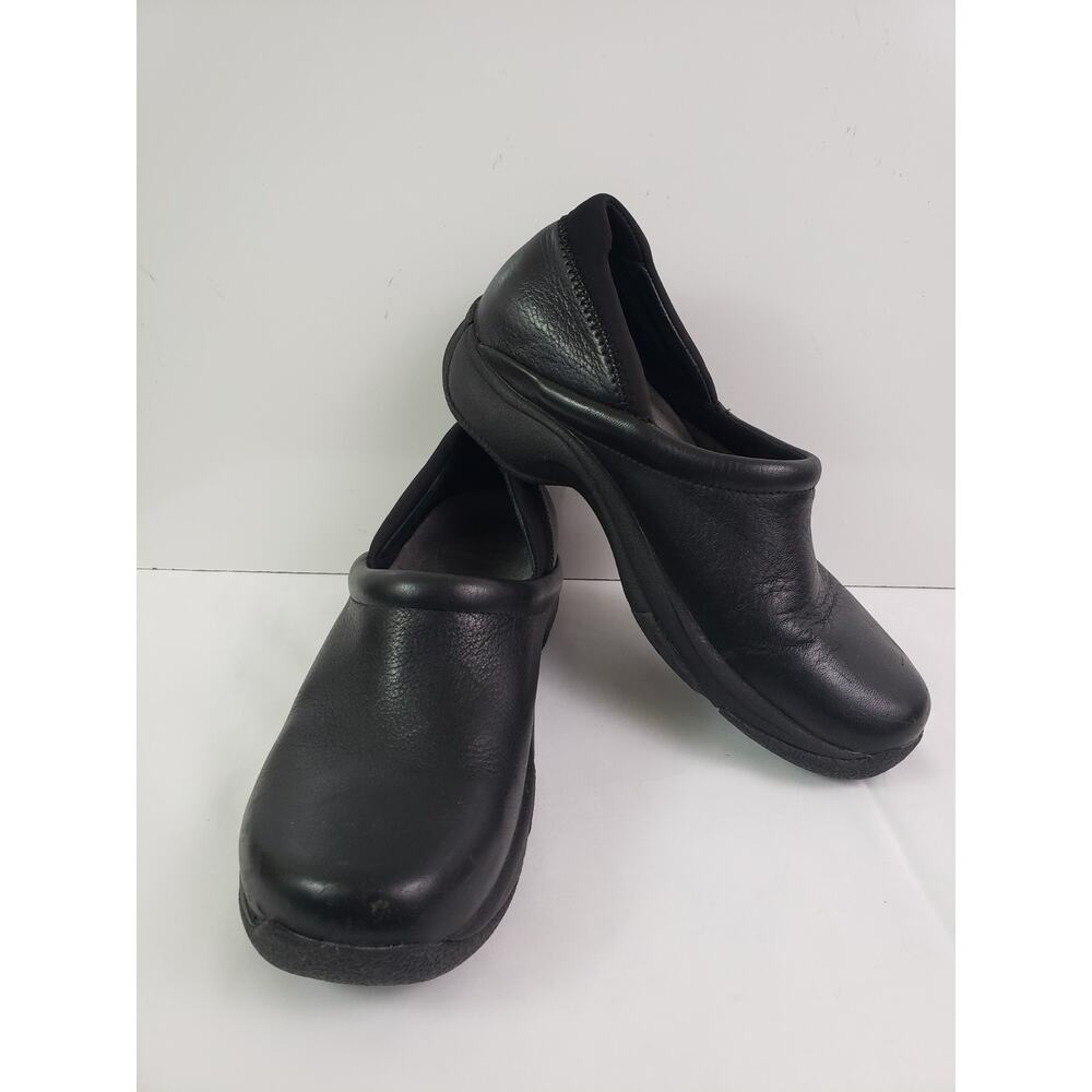 Dansko Kelsey Clog Womens Shoes Size 39 EU 8.5 US Black Leather Slip on Nurse